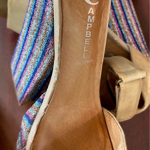Jeffrey Campbell Disco Multicolored 1970s Platform Sandals - Picture 8 of 13